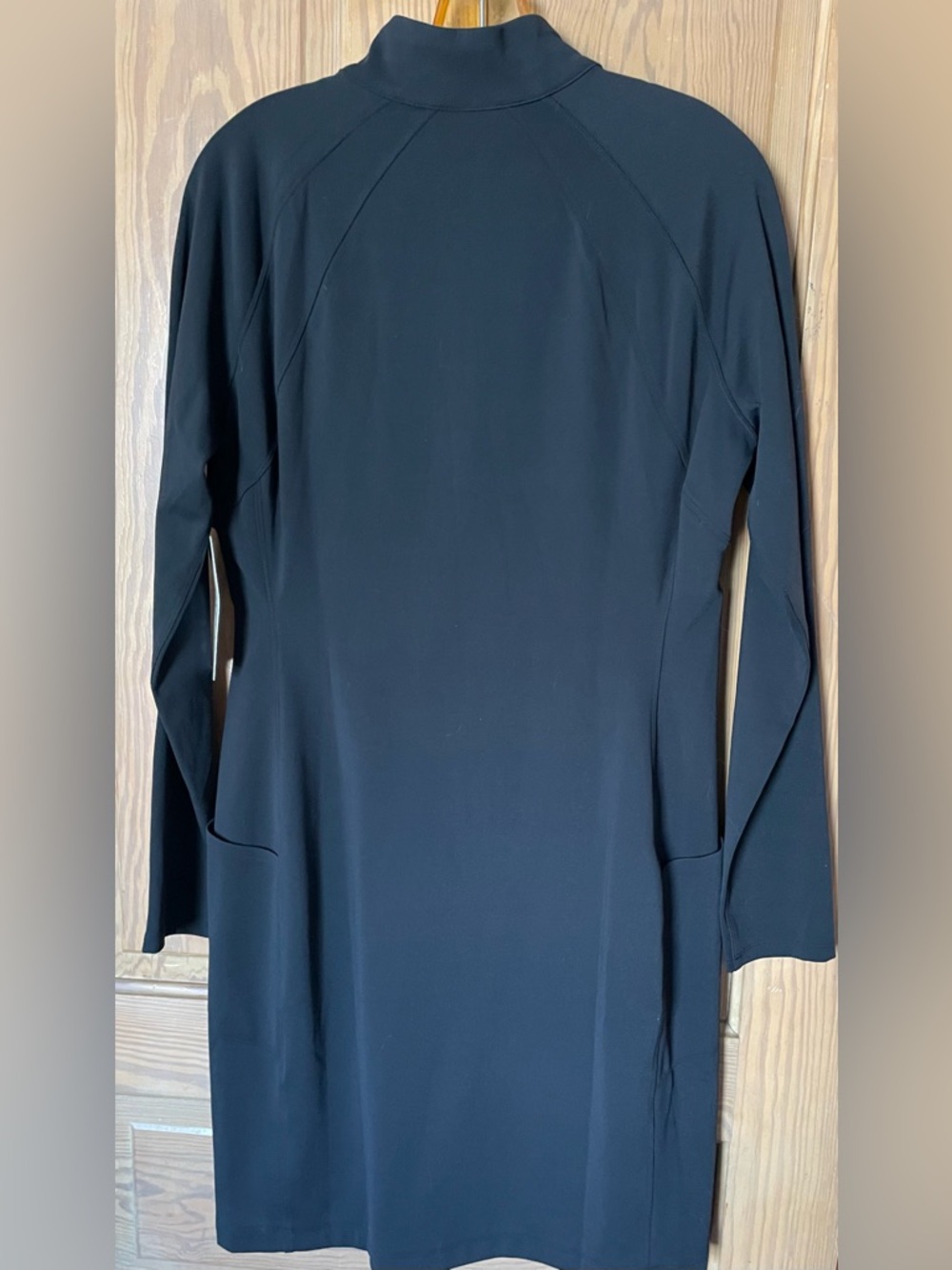 Athleta Delancey Long Sleeve Dress, NWT, Black, Large - Picture 4 of 7
